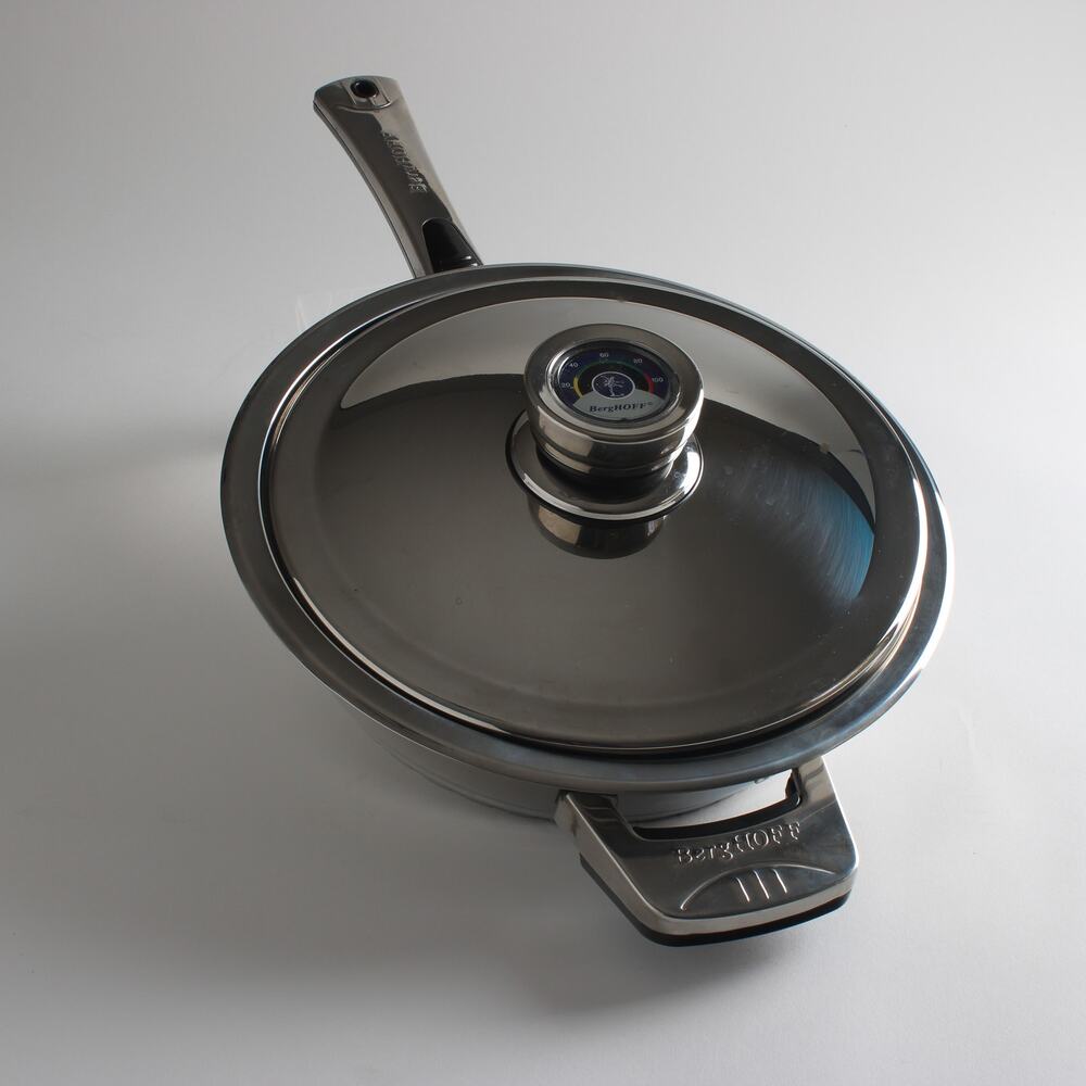 BergHOFF 18/10 Edelstahl 10" Stainless Steel Saucepan with Temperature Lid